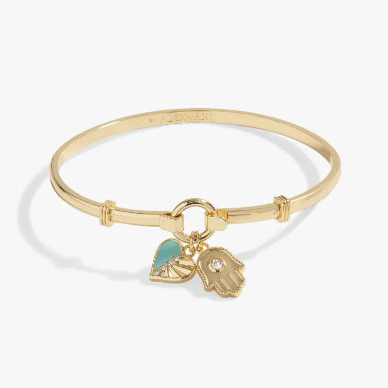Hamsa and Heart Bracelet sold by Alex and Ani