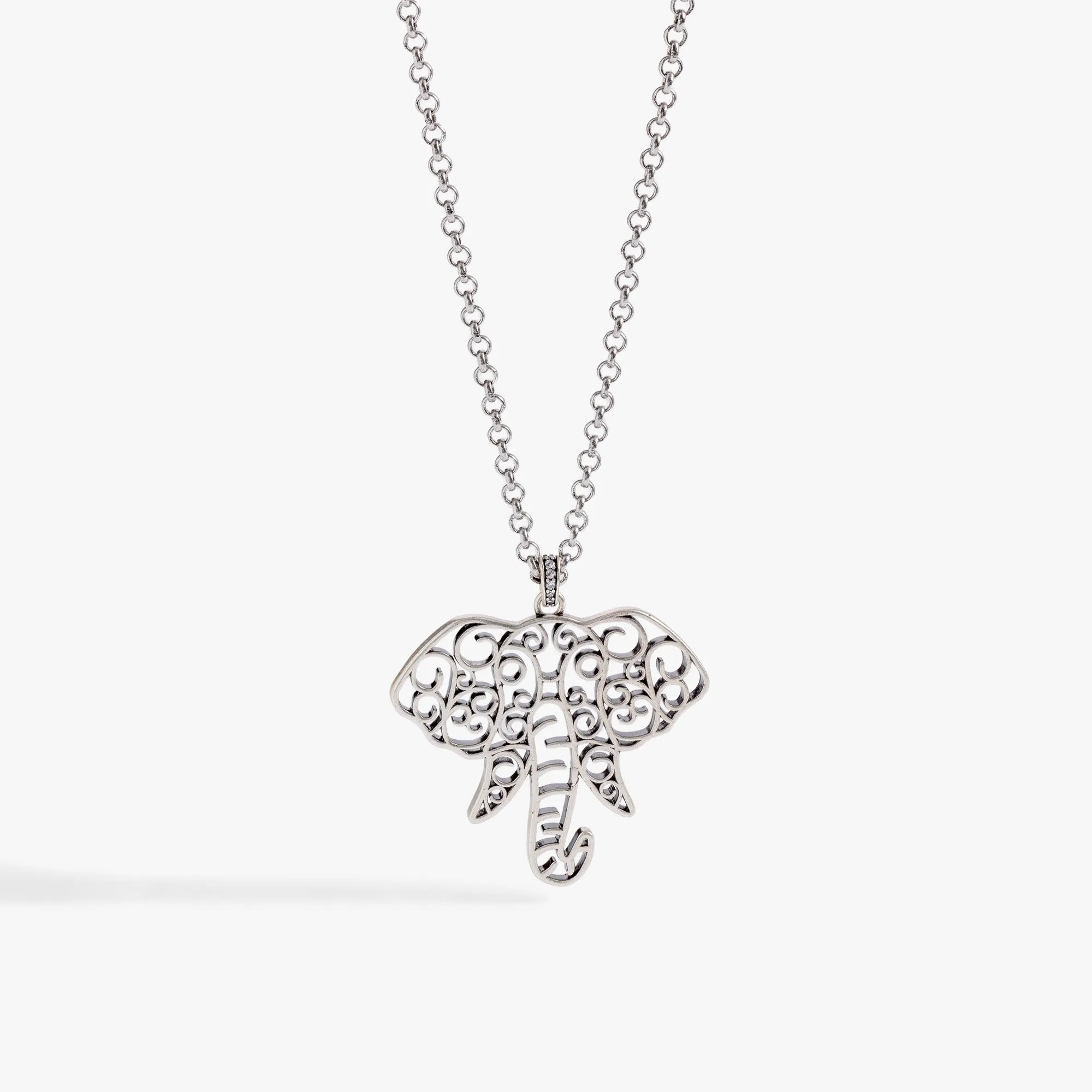 Filigree Elephant Adjustable Necklace sold by Alex and Ani