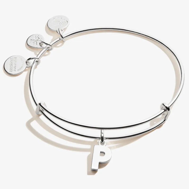 Initial P Charm Bangle sold by Alex and Ani