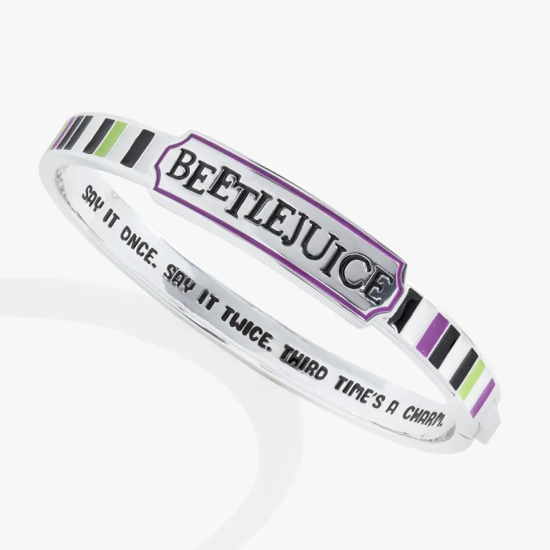 BEETLEJUICE™ 'Say It Once. Say It Twice. Third Time's A Charm' Bangle sold by Alex and Ani