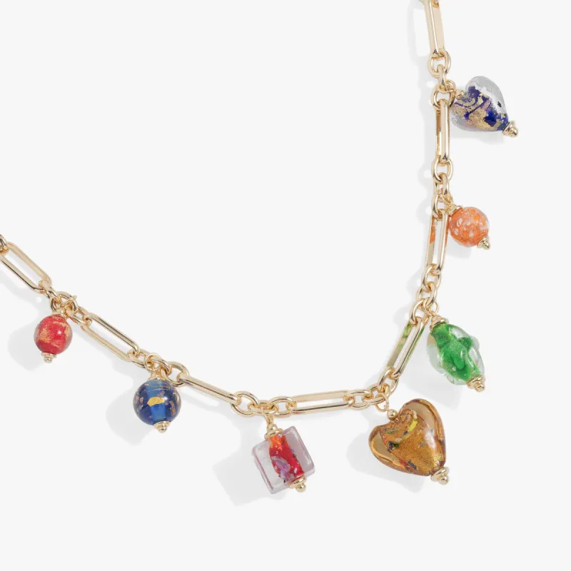 Murano Beads Adjustable Charm Necklace sold by Alex and Ani