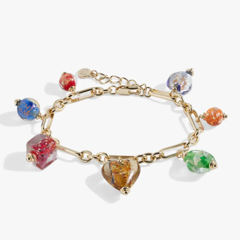 Murano Beads Adjustable Charm Bracelet sold by Alex and Ani