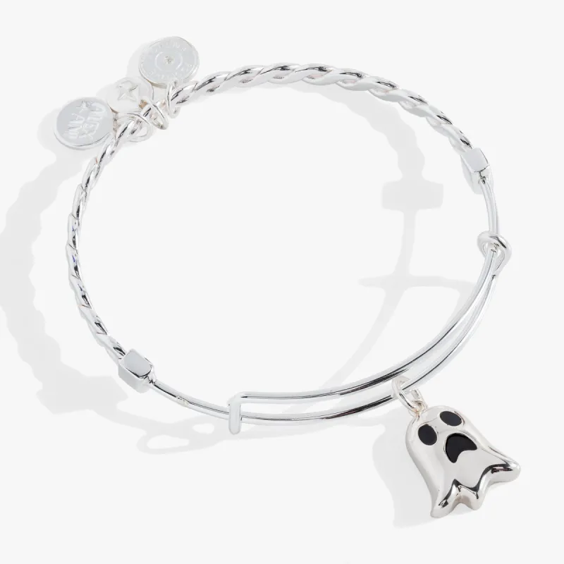 Ghost 'Only Here for the Boos' Textured Bangle sold by Alex and Ani