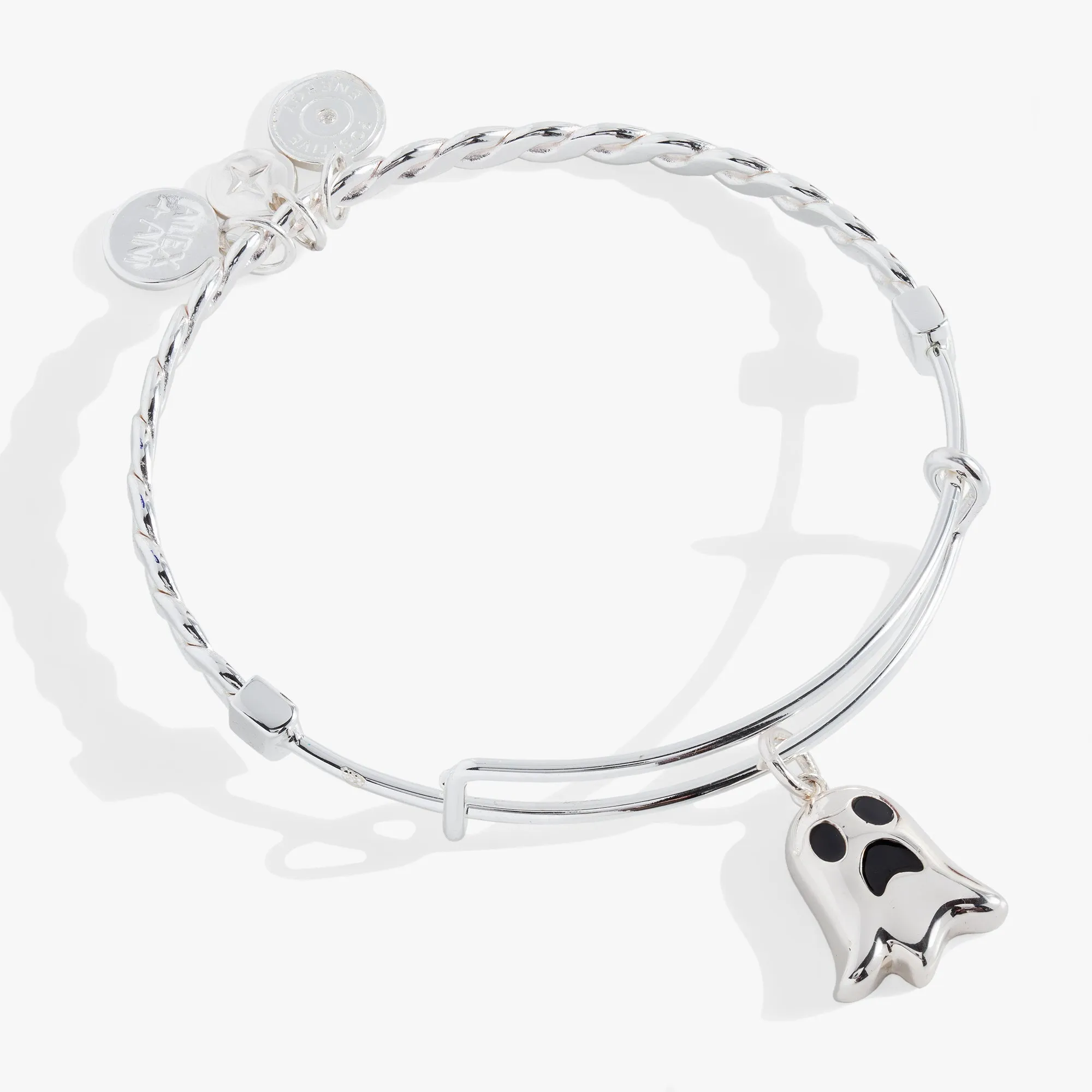 Ghost 'Only Here for the Boos' Textured Bangle sold by Alex and Ani