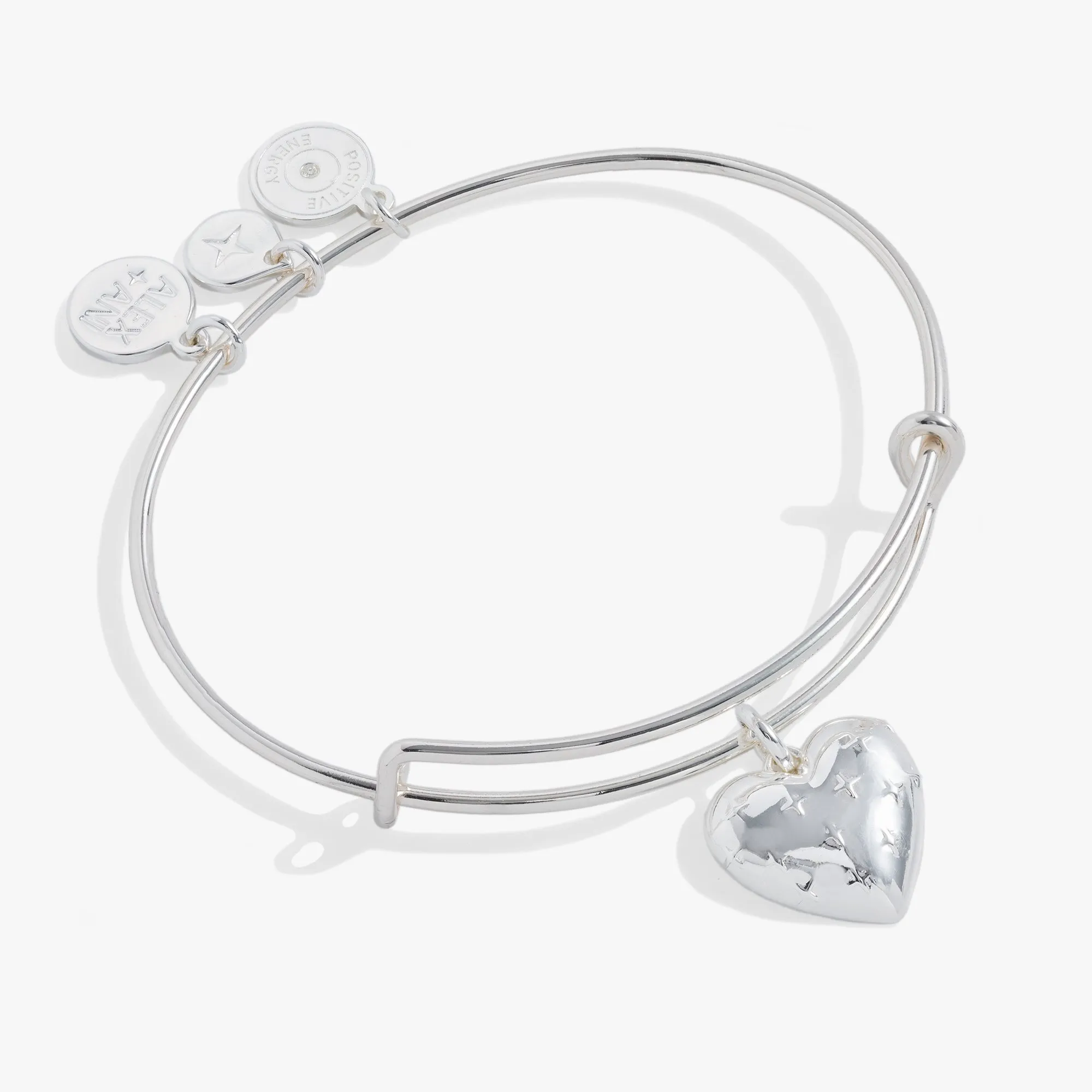 Gold Metal Heart Charm Bangle sold by Alex and Ani product image thumbnail 2