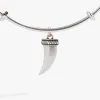 Two-Tone Horn Charm Bangle sold by Alex and Ani