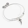 Two-Tone Horn Charm Bangle sold by Alex and Ani
