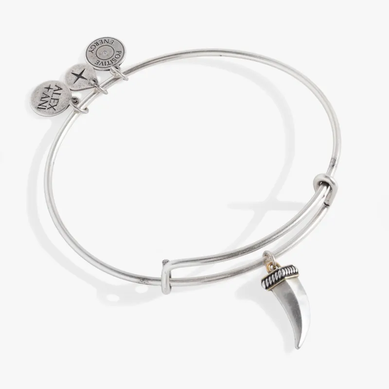 Two-Tone Horn Charm Bangle sold by Alex and Ani