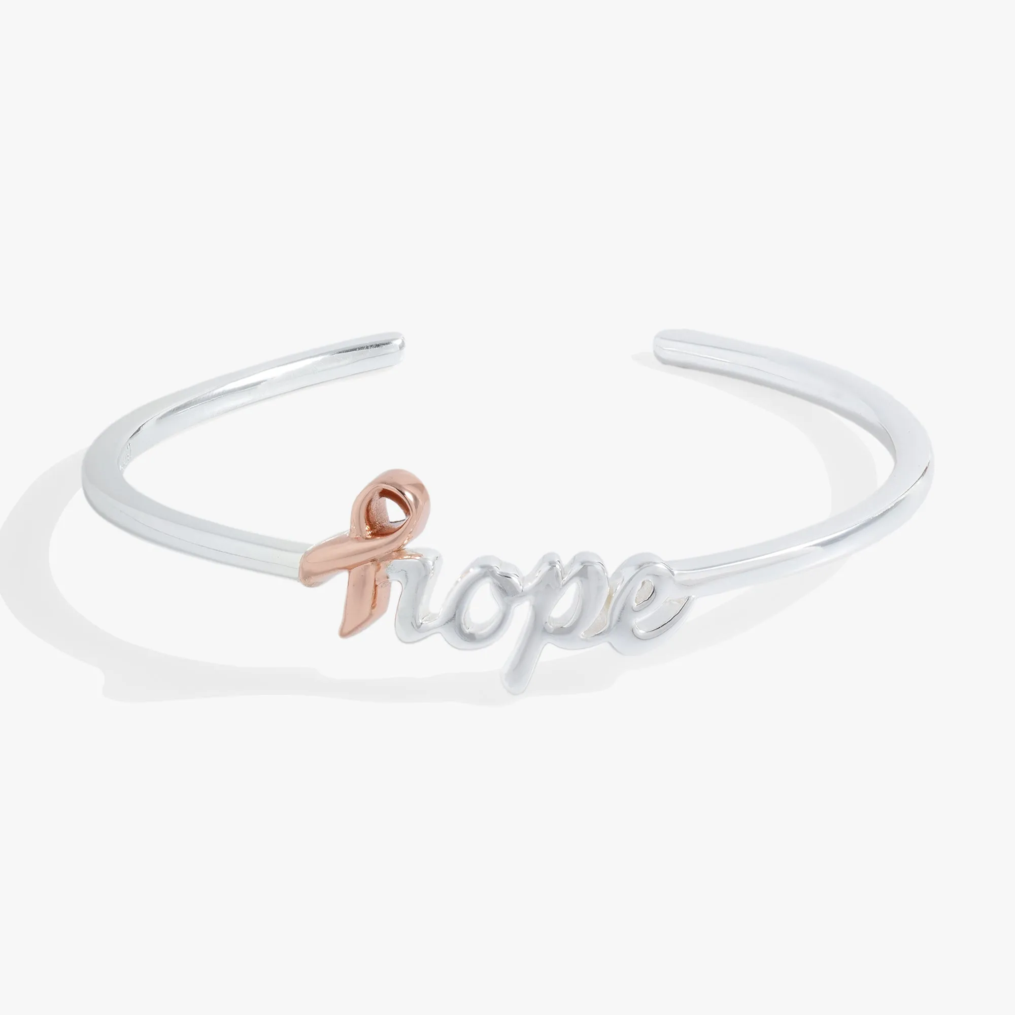 'Hope' Breast Cancer Awareness Pink Ribbon Cuff sold by Alex and Ani product image thumbnail 2