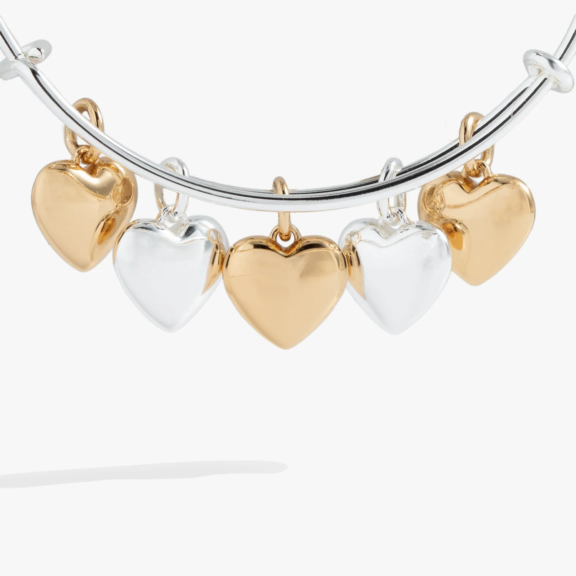 Puffy Heart Multi-Charm Bangle sold by Alex and Ani product image thumbnail 2