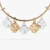 Puffy Clover Multi-Charm Bangle sold by Alex and Ani
