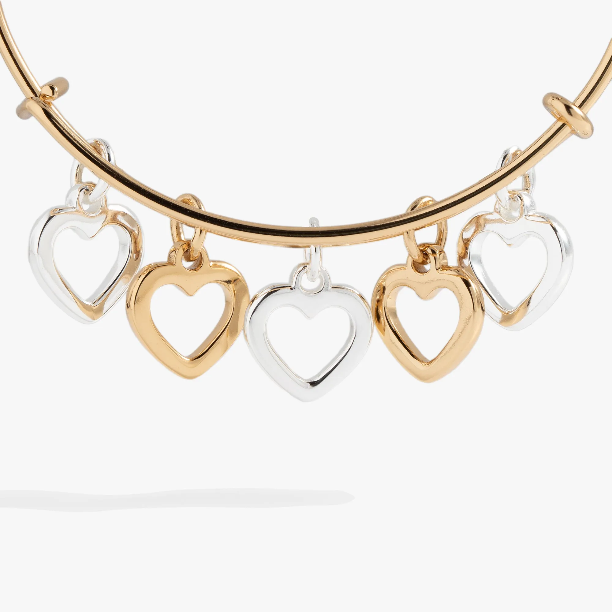 Hearts Multi-Charm Bangle sold by Alex and Ani product image thumbnail 2