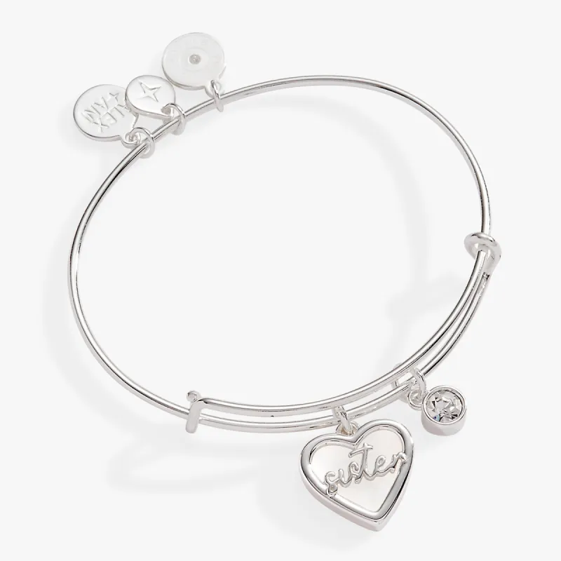 Sister Mother of Pearl Bangle sold by Alex and Ani
