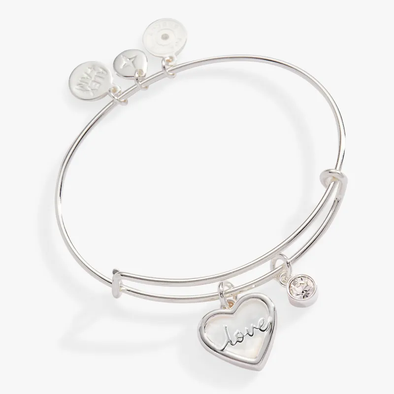 Love Mother of Pearl Bangle sold by Alex and Ani