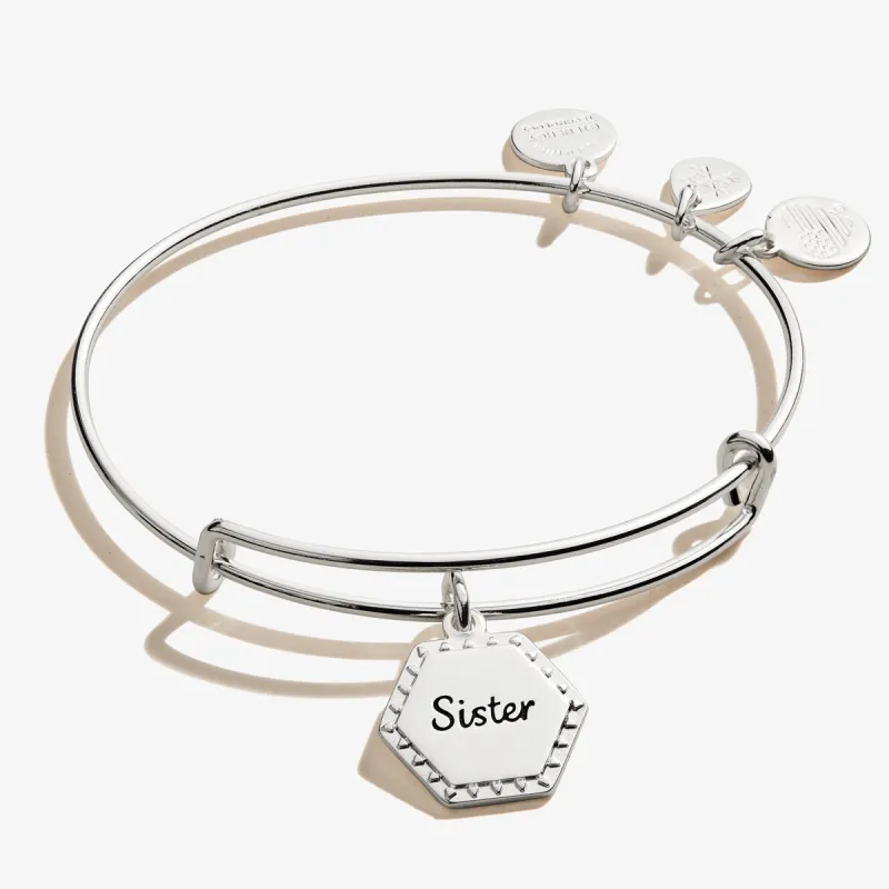 Sister, 'Woven Together' Charm Bangle sold by Alex and Ani
