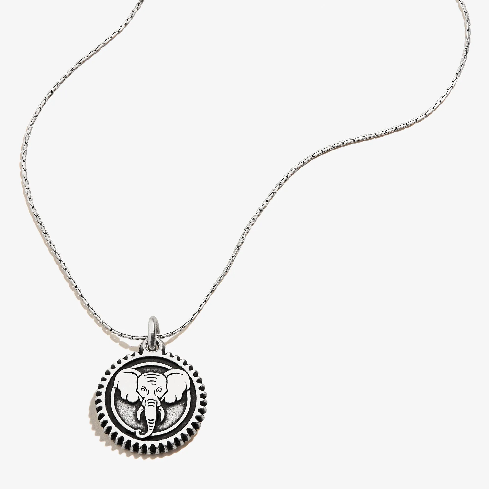Elephant Embossed Charm Necklace sold by Alex and Ani