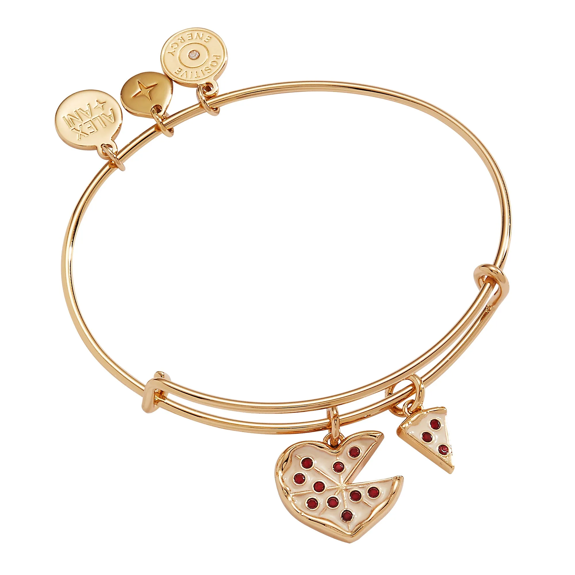 'Take A Pizza My Heart' Multi Charm Bangle sold by Alex and Ani