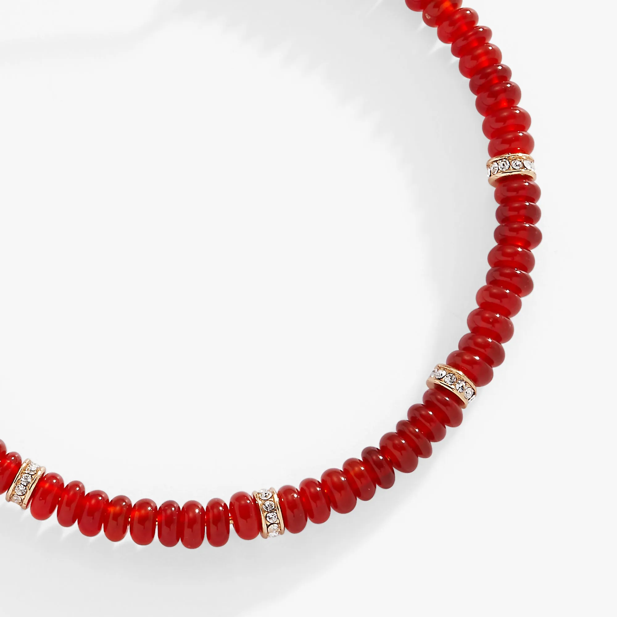 Red Semi-Precious Rondelle Beaded Bangle sold by Alex and Ani product image thumbnail 2