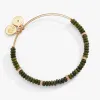 Green Semi-Precious Rondelle Beaded Bangle sold by Alex and Ani
