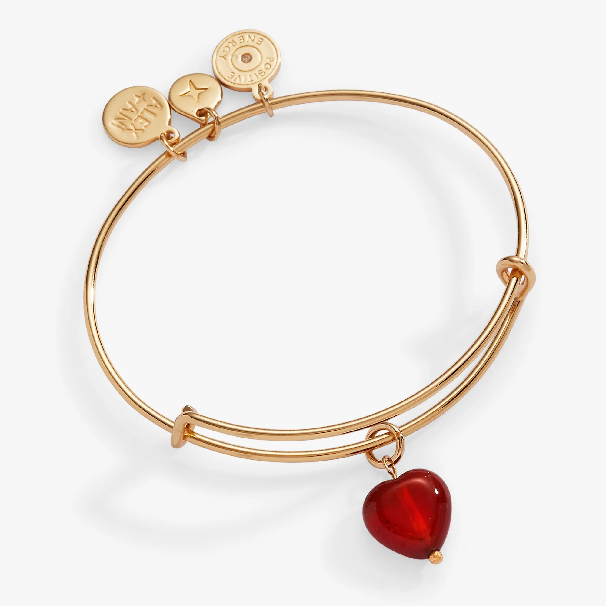 Carved Aventurine Heart Bangle sold by Alex and Ani