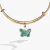 Carved Jade Butterfly Bangle sold by Alex and Ani