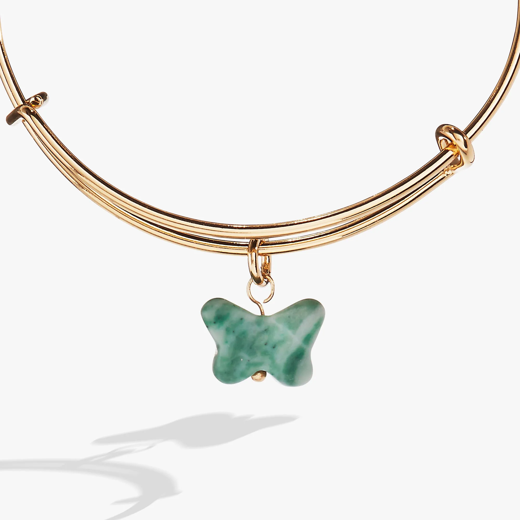 Carved Jade Butterfly Bangle sold by Alex and Ani product image thumbnail 2