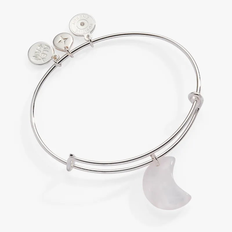 Carved Moonstone Moon Bangle sold by Alex and Ani