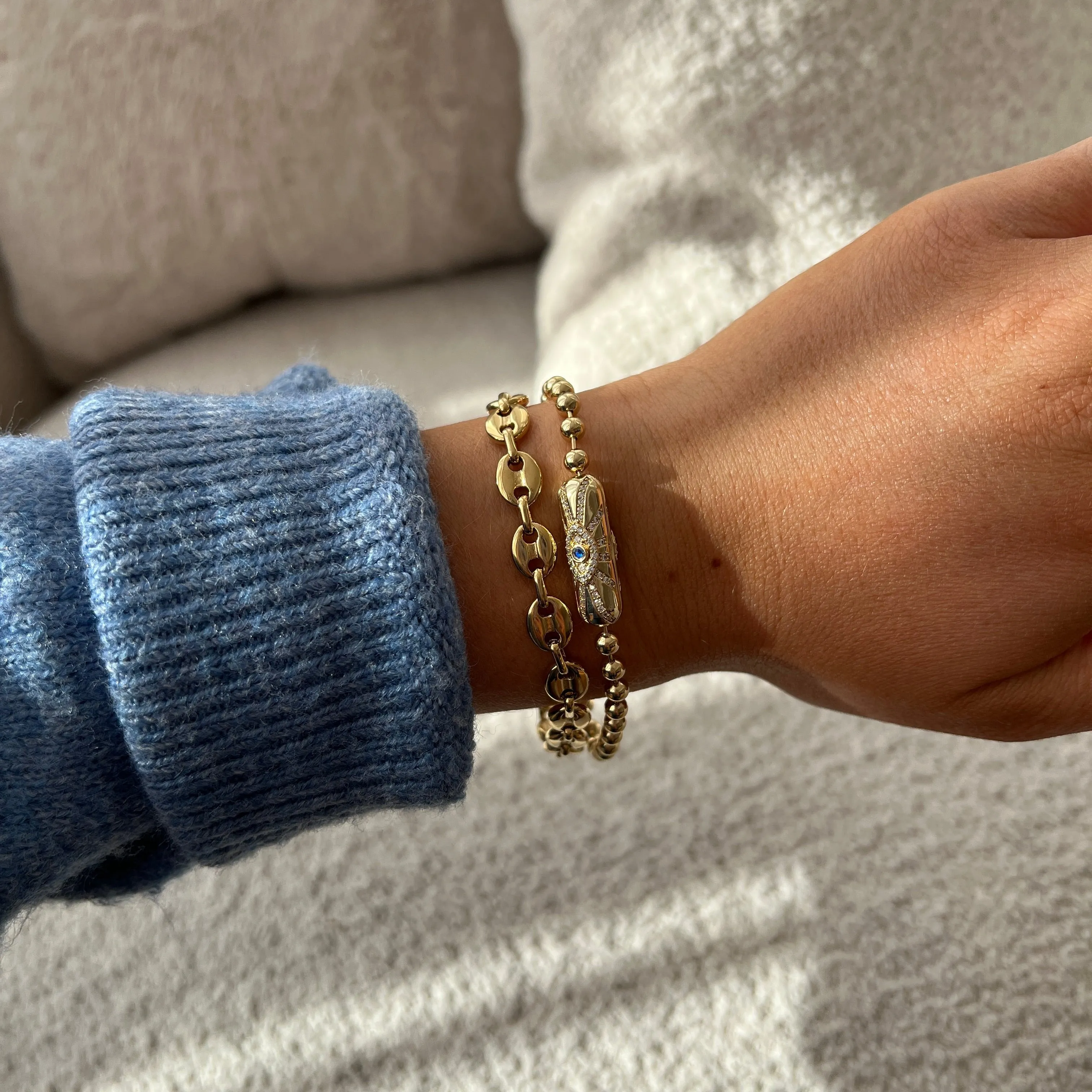 Evil Eye Barrel Closure Bracelet sold by Alex and Ani product image thumbnail 4