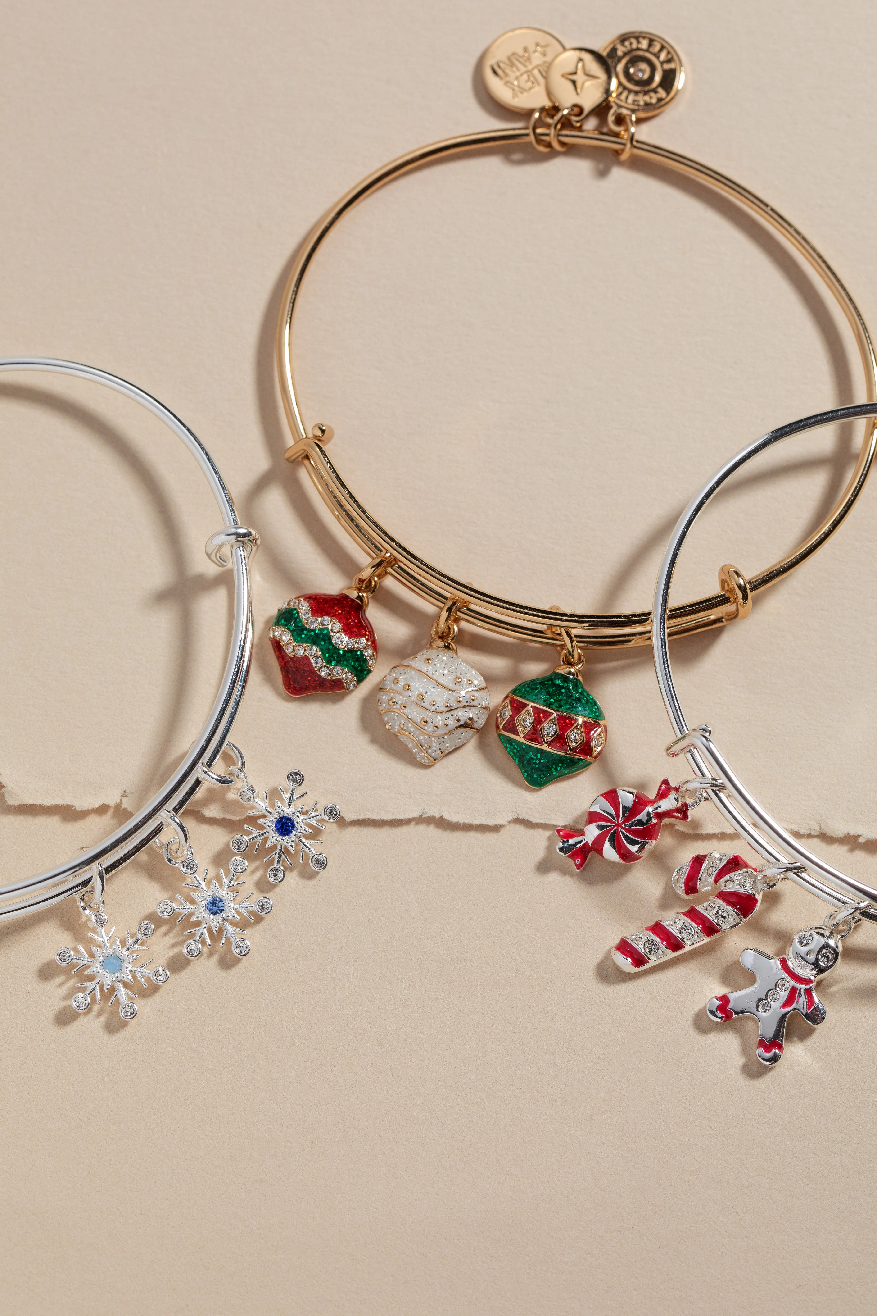 Holiday Candy Cane Charm Bangle sold by Alex and Ani product image thumbnail 3