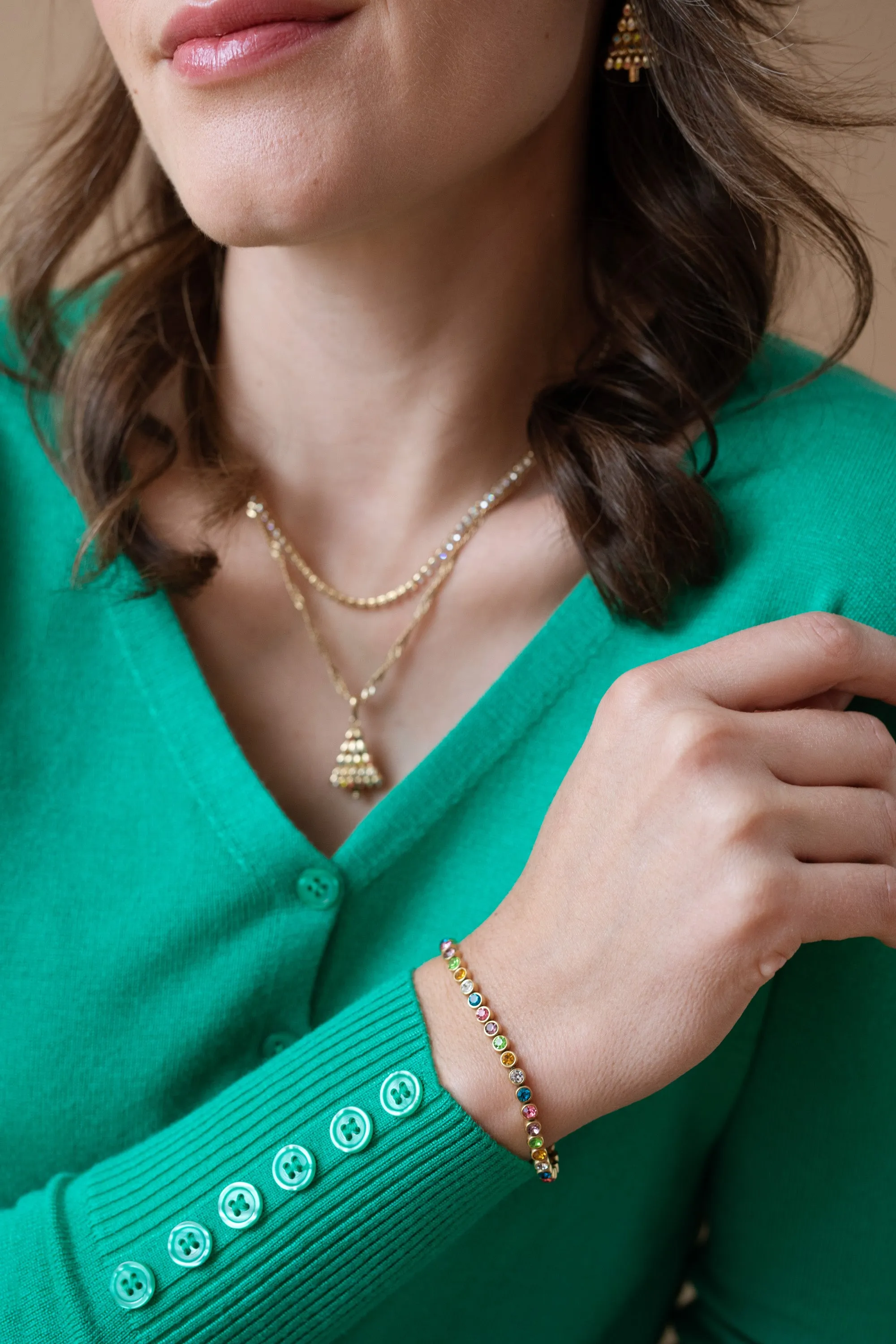 Christmas Tree Layered Necklace sold by Alex and Ani product image thumbnail 5