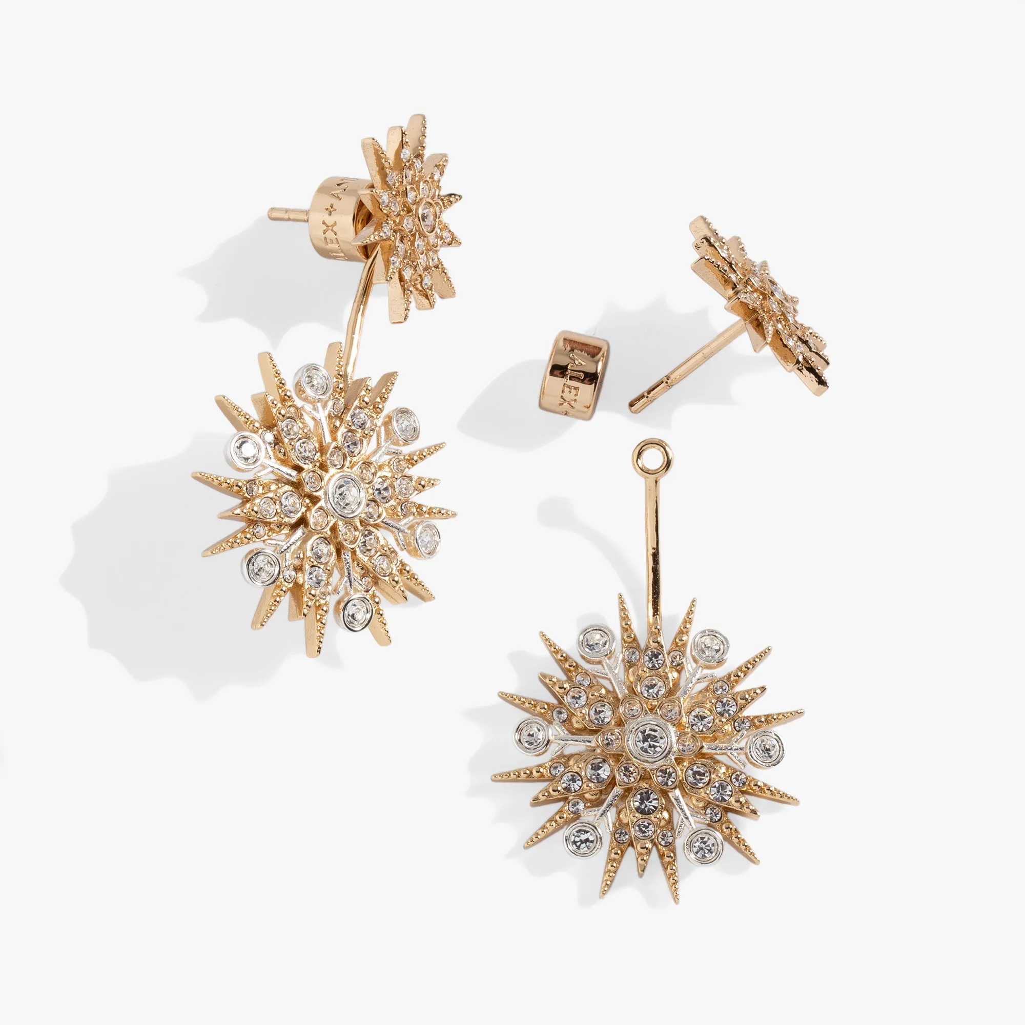 Two-In-One Snowflake Ear Jacket Earrings sold by Alex and Ani product image thumbnail 2
