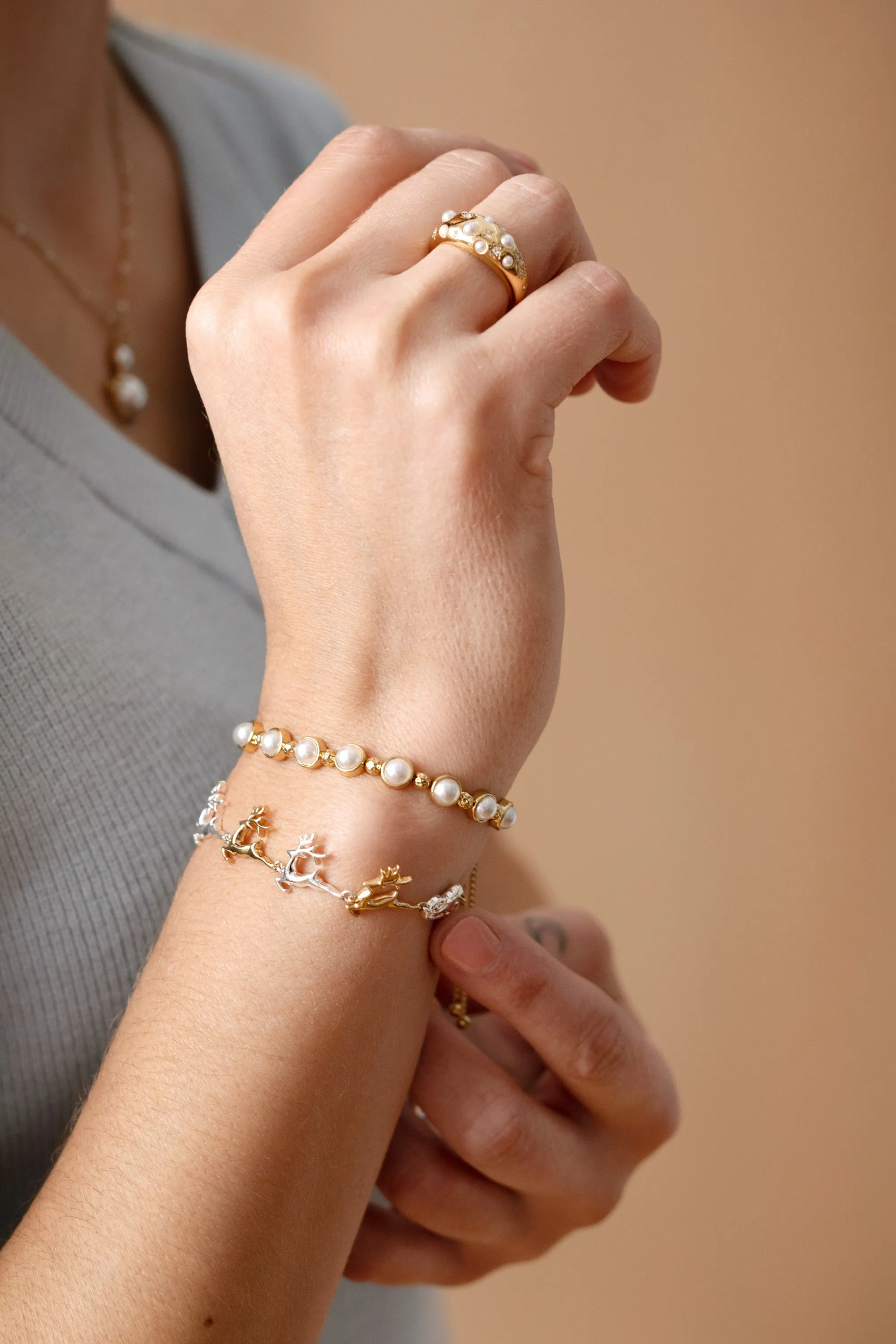 Holiday Santa & Reindeer Sleigh Bolo Bracelet sold by Alex and Ani product image thumbnail 5