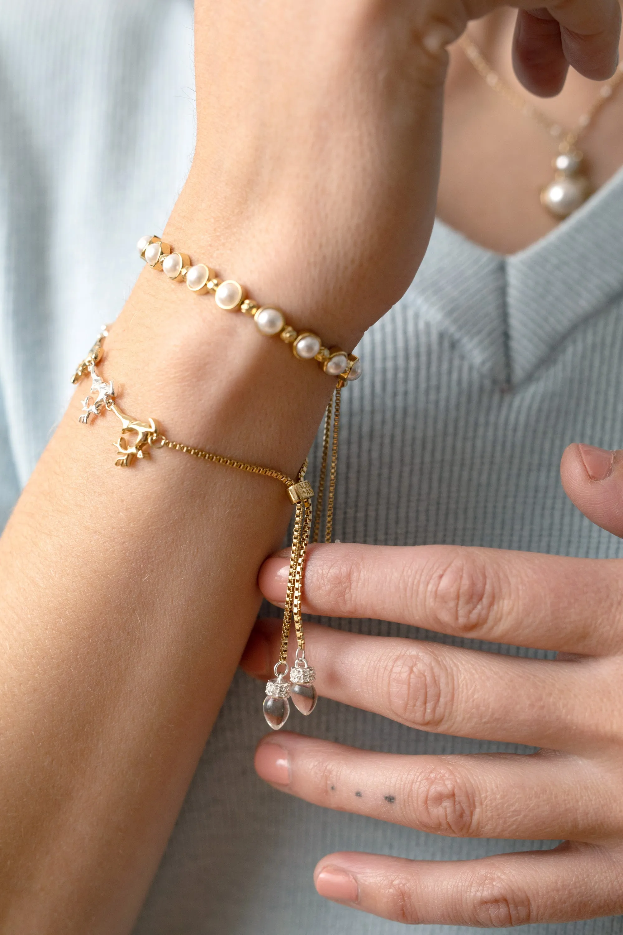 Holiday Santa & Reindeer Sleigh Bolo Bracelet sold by Alex and Ani product image thumbnail 4