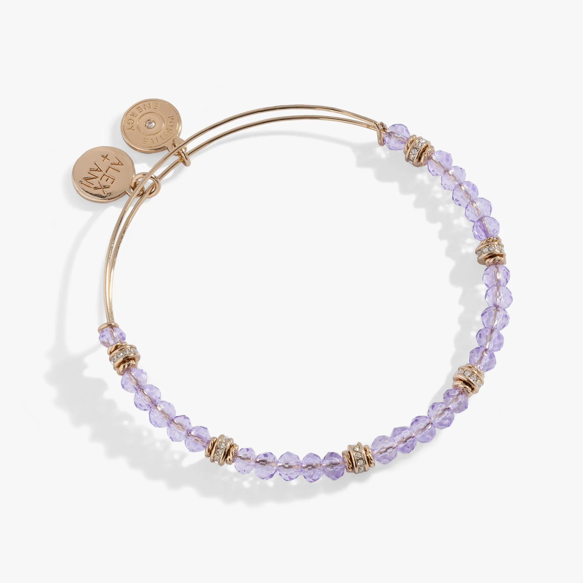 Purple Crystal Beaded Bangle sold by Alex and Ani
