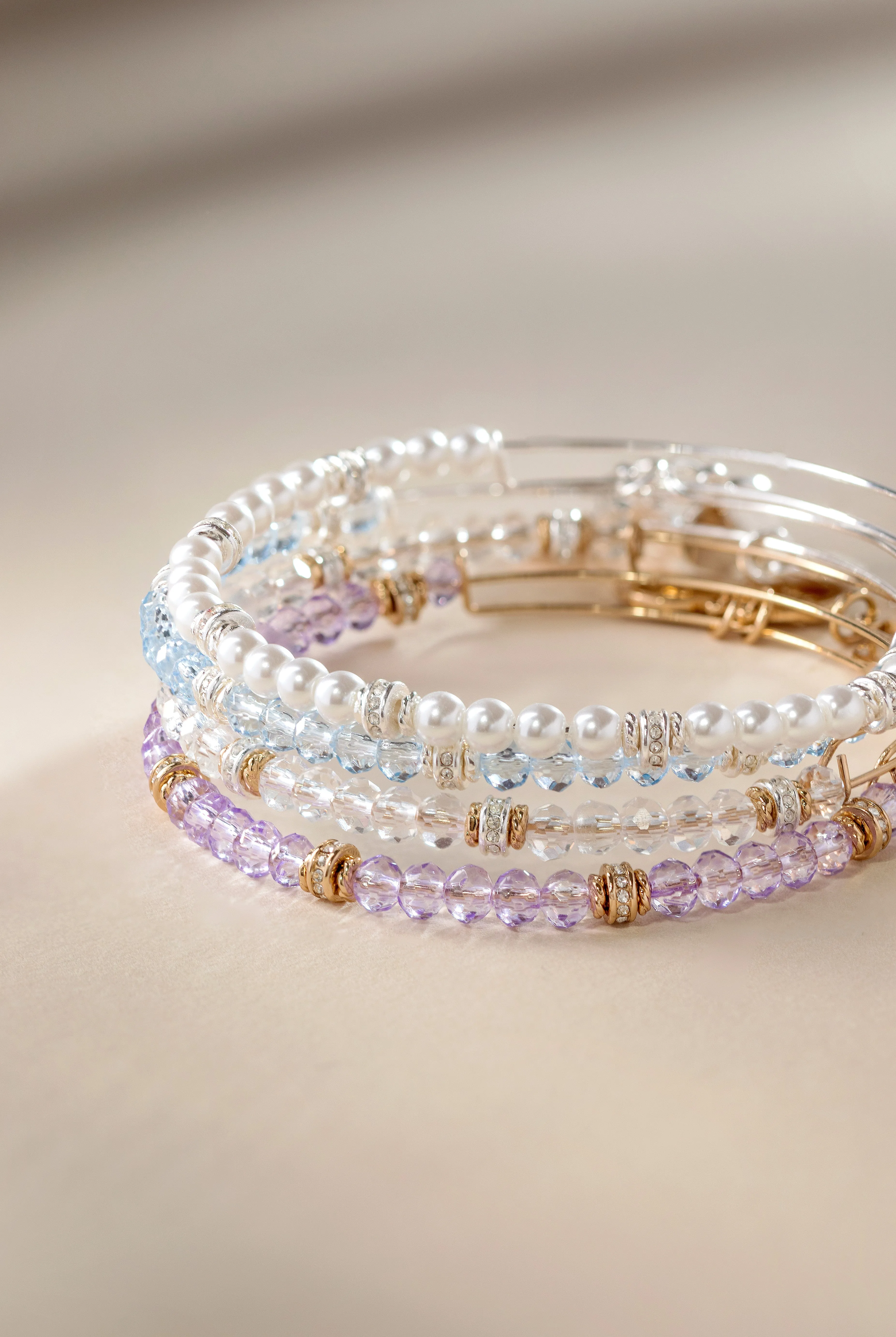 Blue Crystal Beaded Bangle sold by Alex and Ani product image thumbnail 5