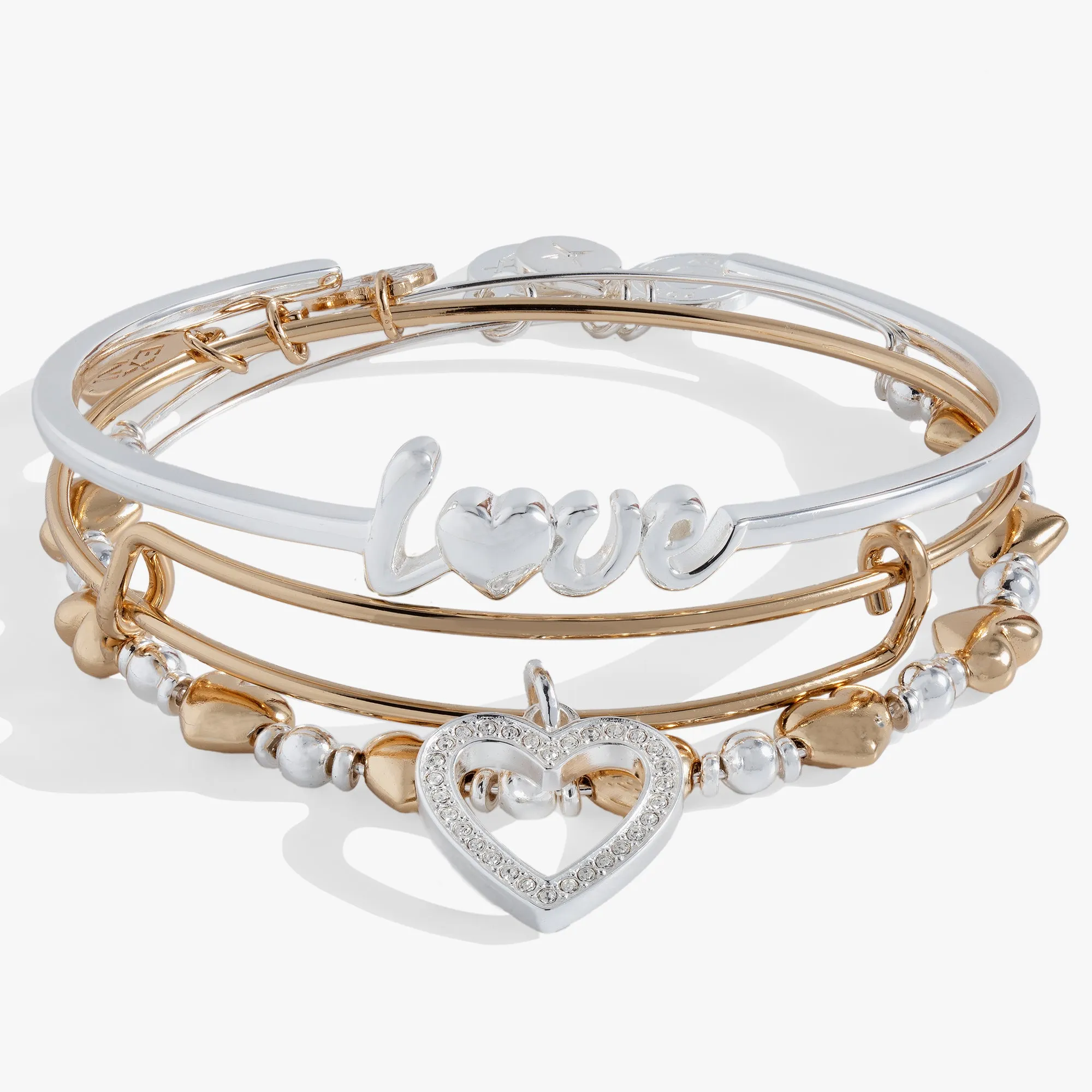 Love Bracelets Set of 3 sold by Alex and Ani