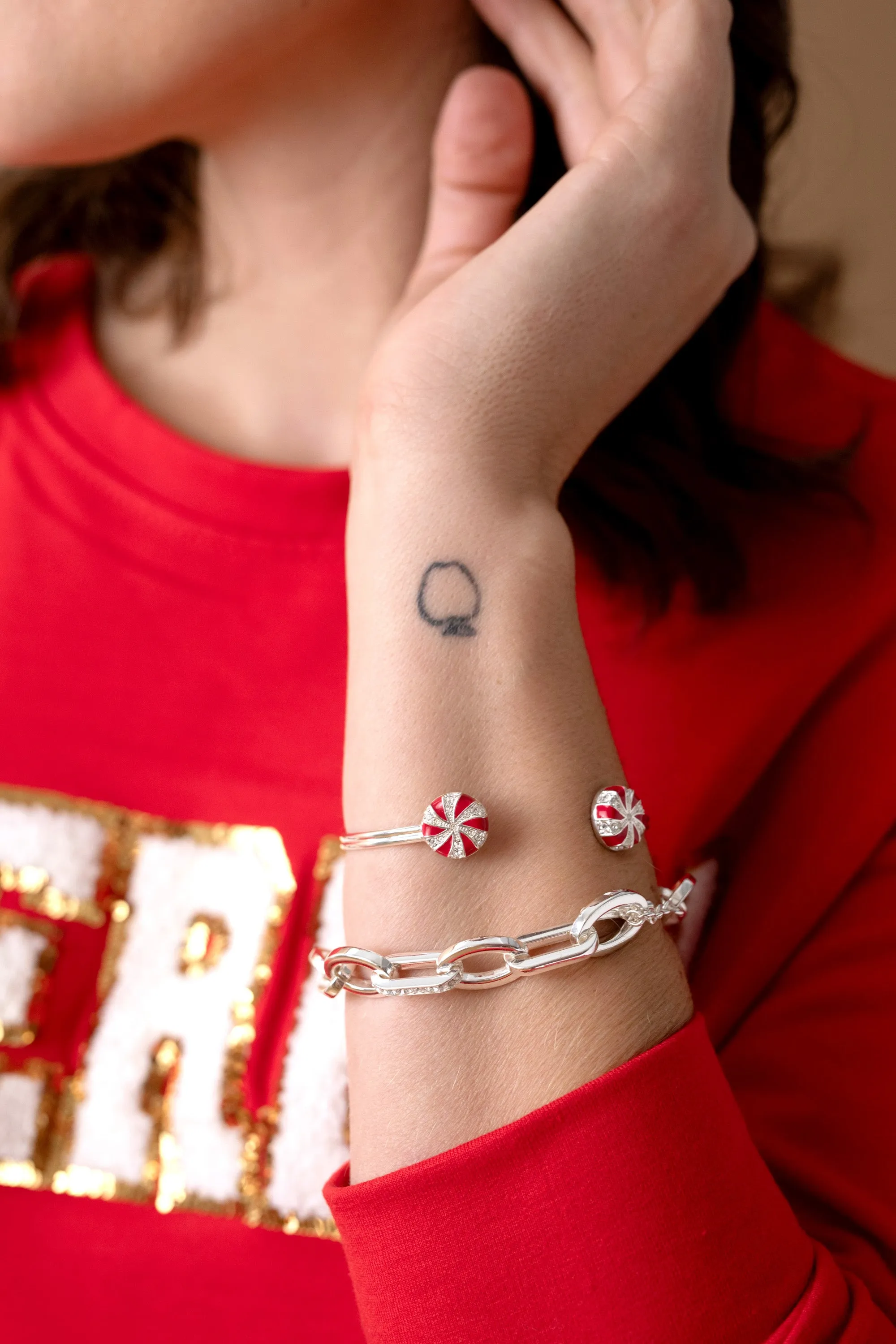 Holiday Peppermint Cuff Bracelet sold by Alex and Ani product image thumbnail 4