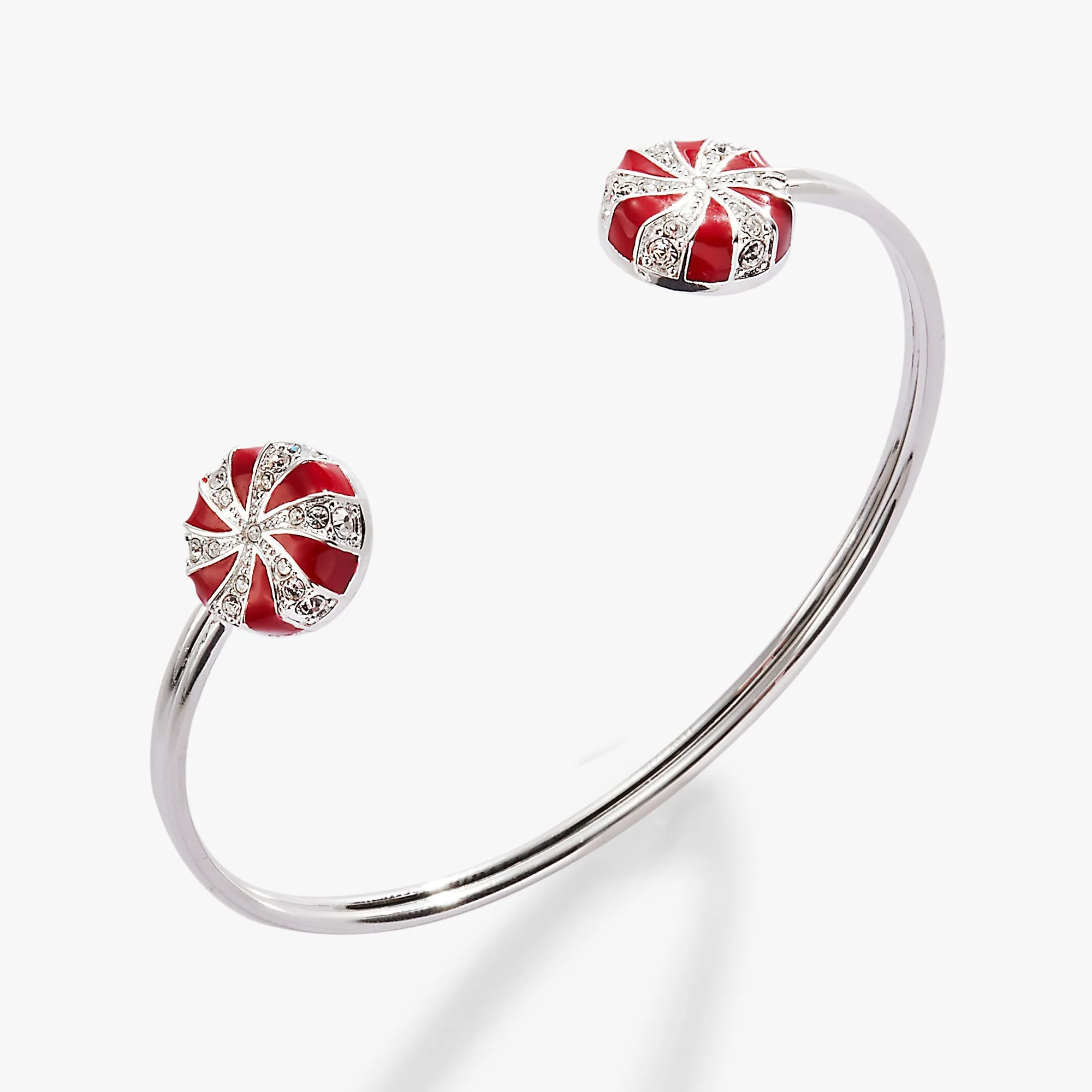 Holiday Peppermint Cuff Bracelet sold by Alex and Ani