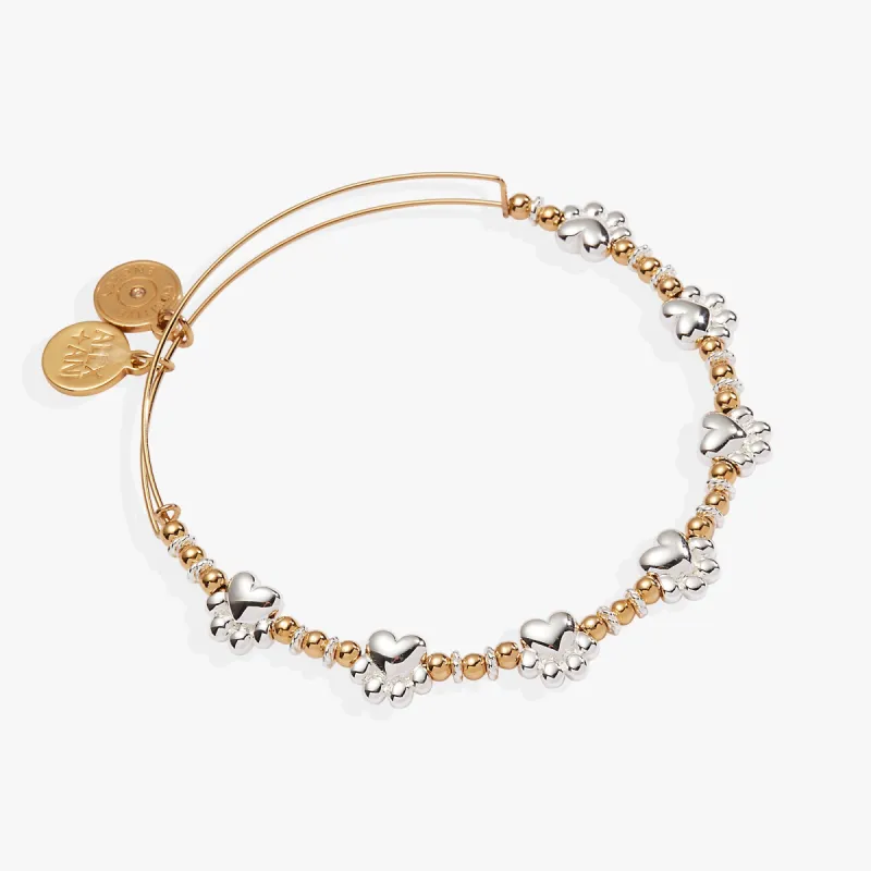 Paw Print Beaded Dog Bangle sold by Alex and Ani