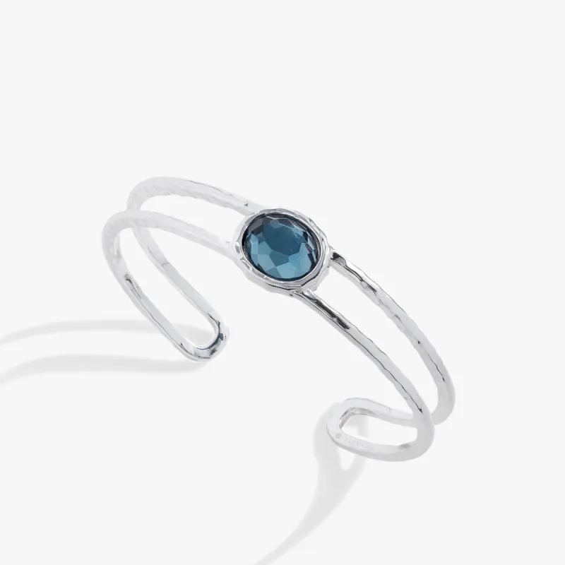 Crystal Hammered Cuff Bracelet sold by Alex and Ani