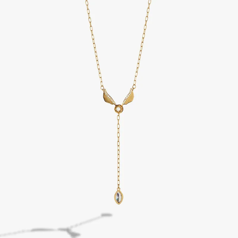 Harry Potter™ Golden Snitch Lariat Necklace sold by Alex and Ani