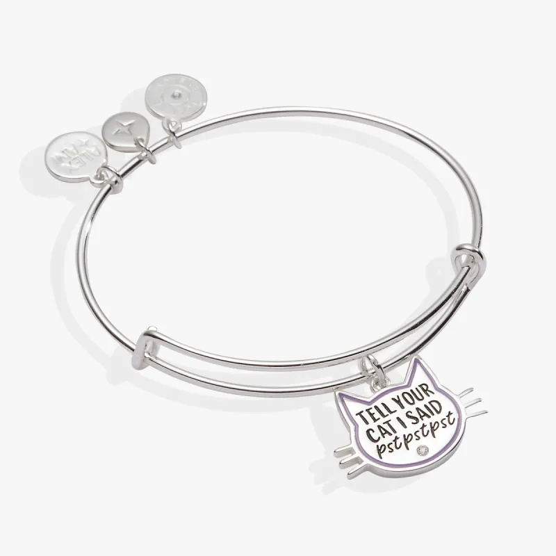 'Tell Your Cat I Said Pst Pst Pst' Bangle sold by Alex and Ani