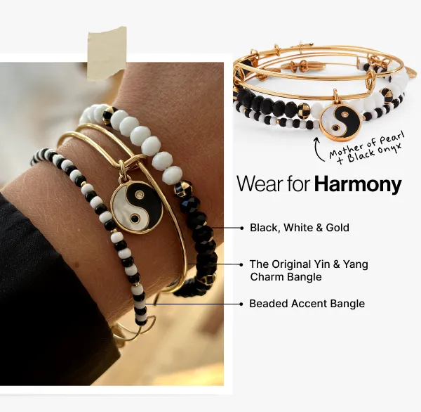 Mother of Pearl Yin Yang Bangles Set of 3 sold by Alex and Ani product image thumbnail 4