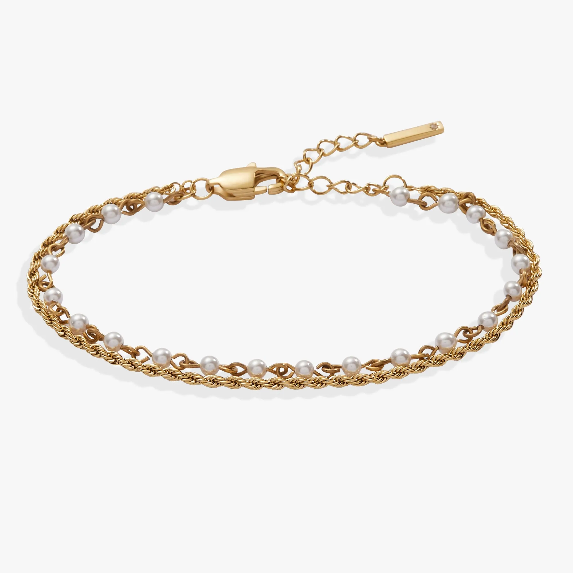 Mother of Pearl Double Strand Bracelet sold by Alex and Ani
