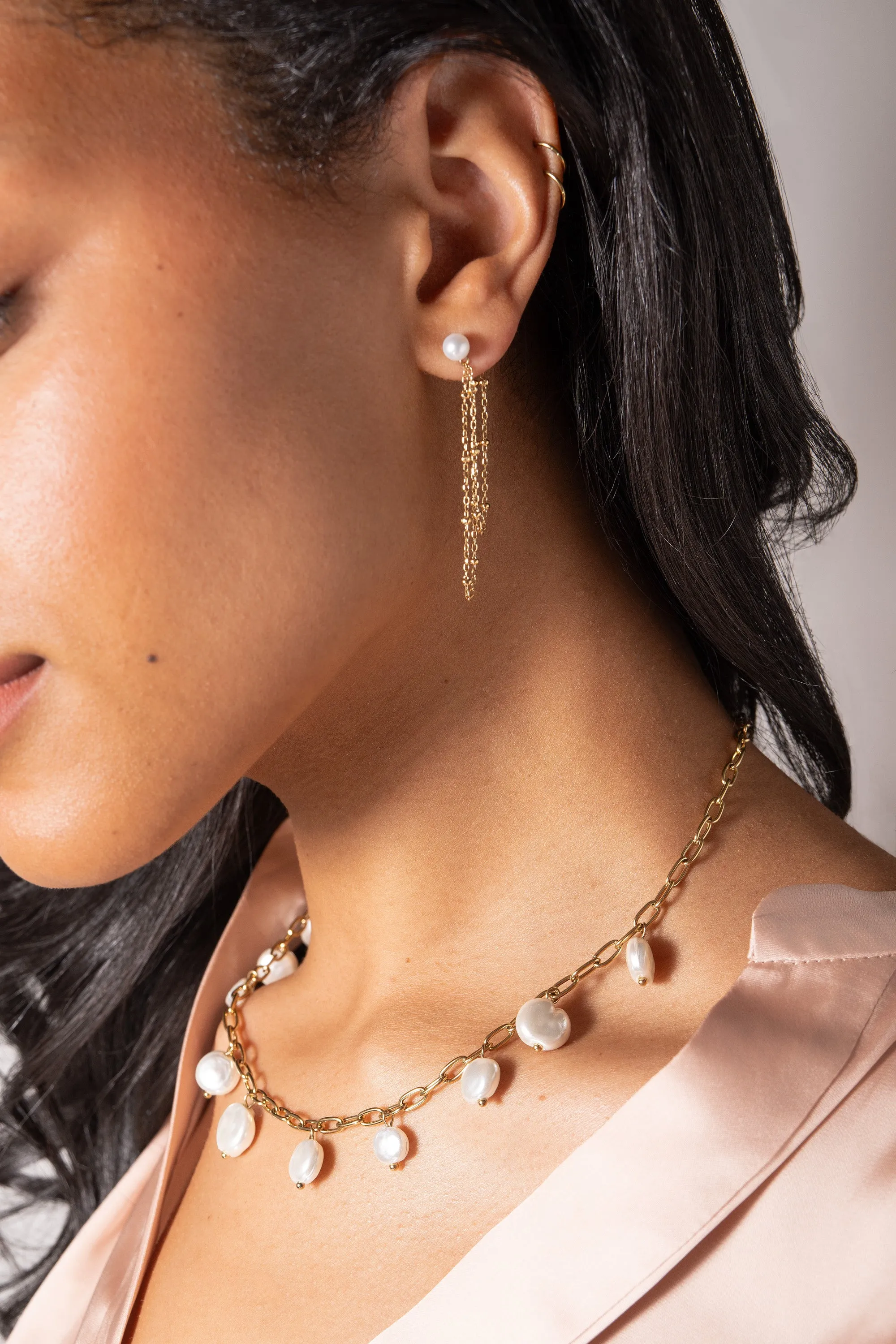 Freshwater Pearl Front-and-Back Earrings sold by Alex and Ani product image thumbnail 2