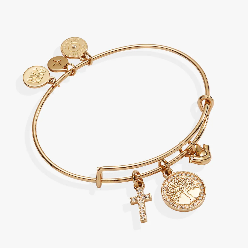 Faith and Family Tree of Life Charm Bangle sold by Alex and Ani