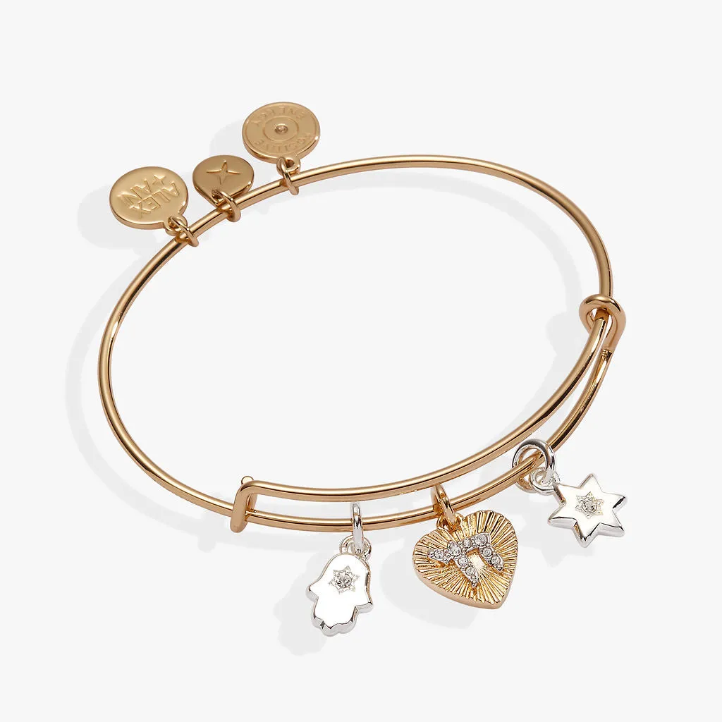 Faith and Family Star of David Charm Bangle sold by Alex and Ani