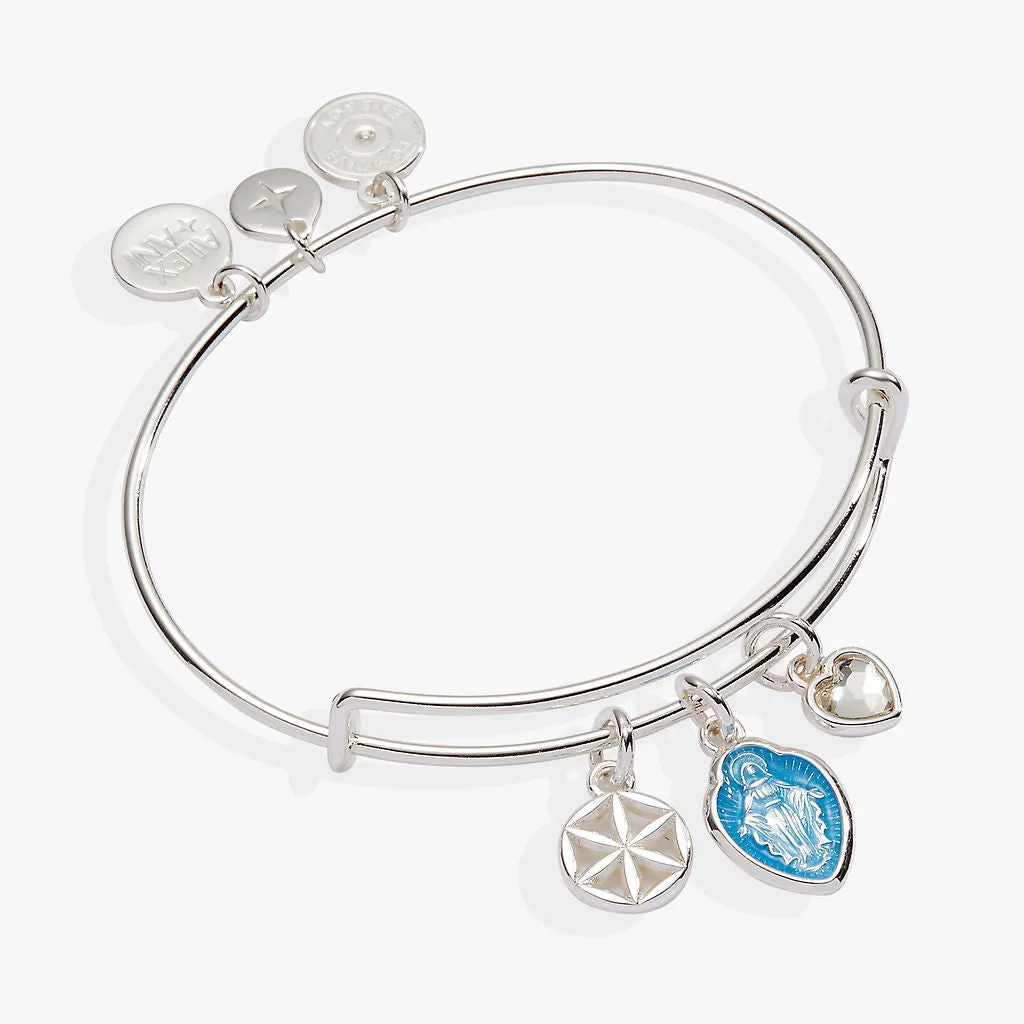 Faith and Family Mother Mary Charm Bangle sold by Alex and Ani