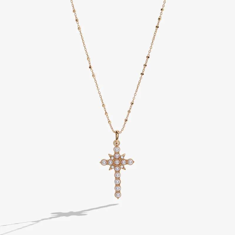 Divine Guides Cross Pendant Necklace sold by Alex and Ani