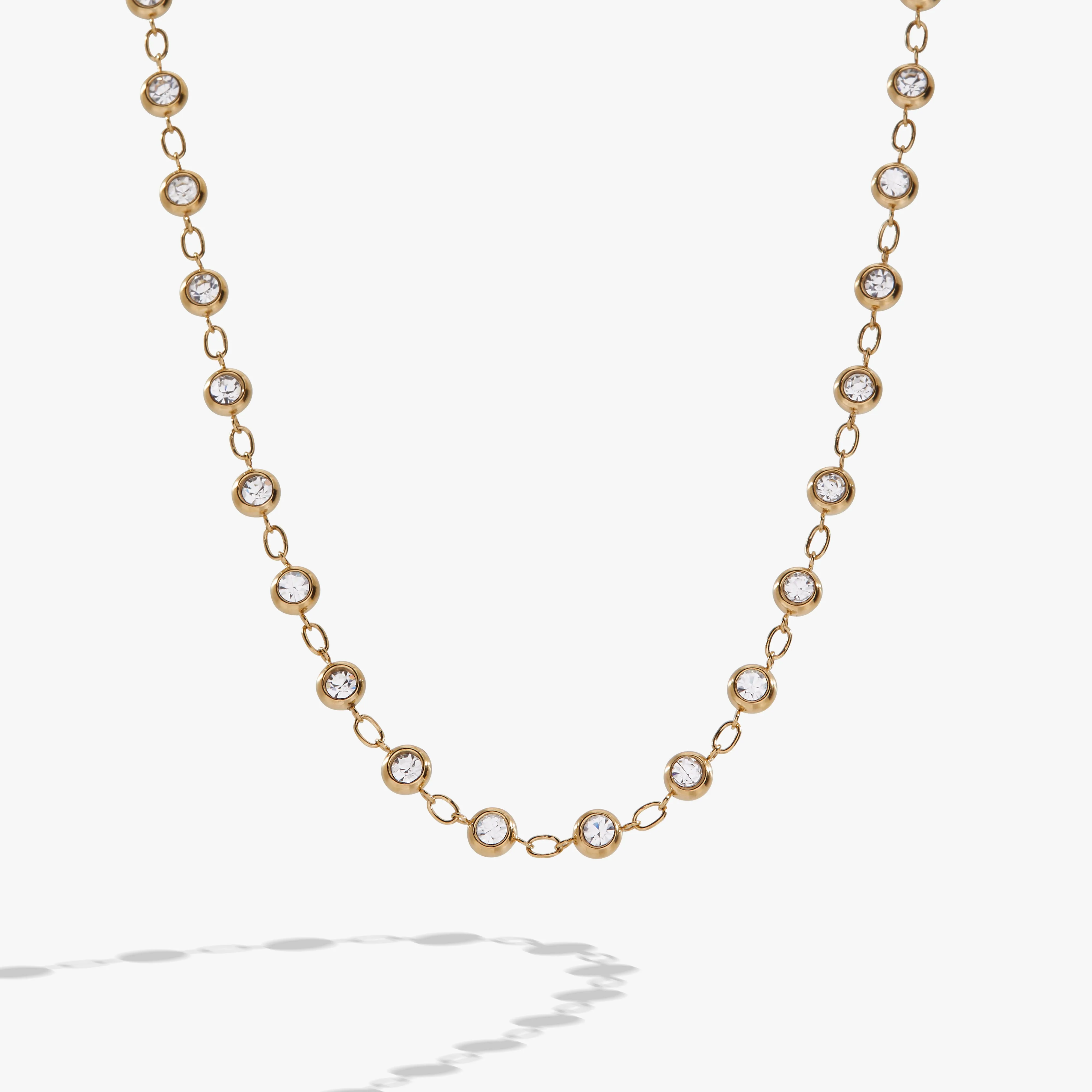 Crystal Pebble Chain Necklace sold by Alex and Ani